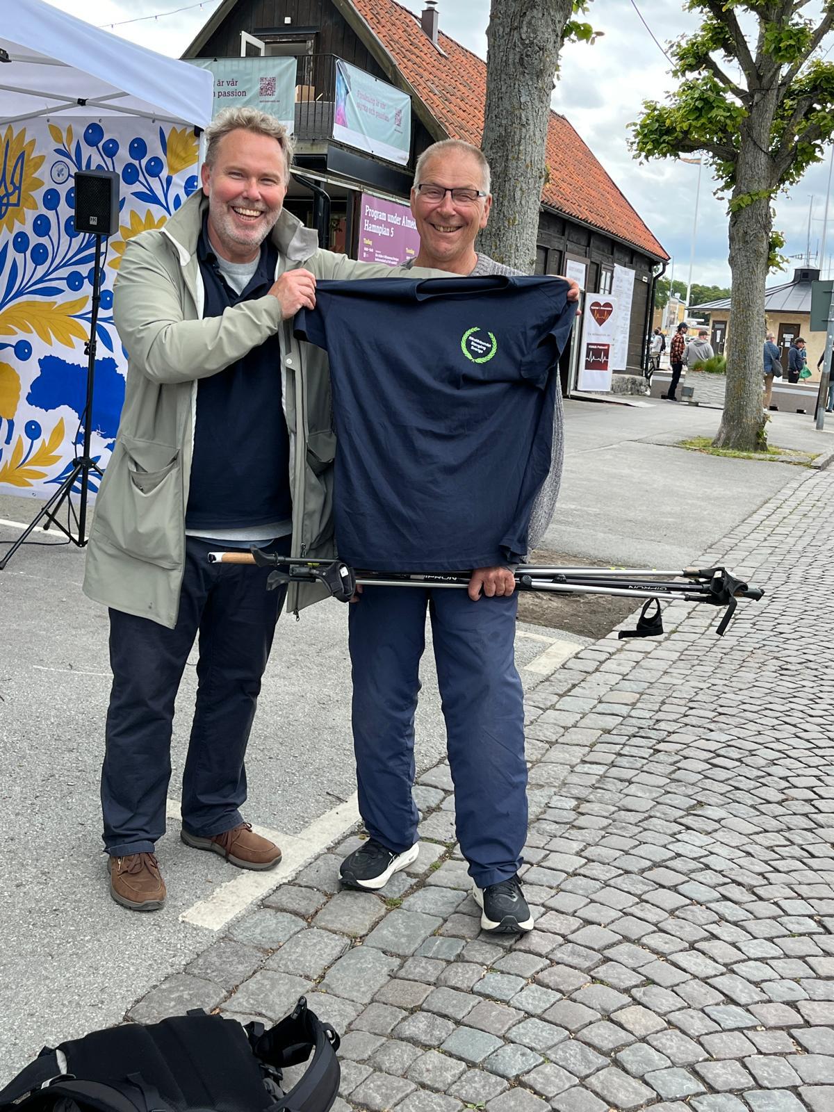 Paul Sundlin, regionambassadör på Nordic Walking Gotland
